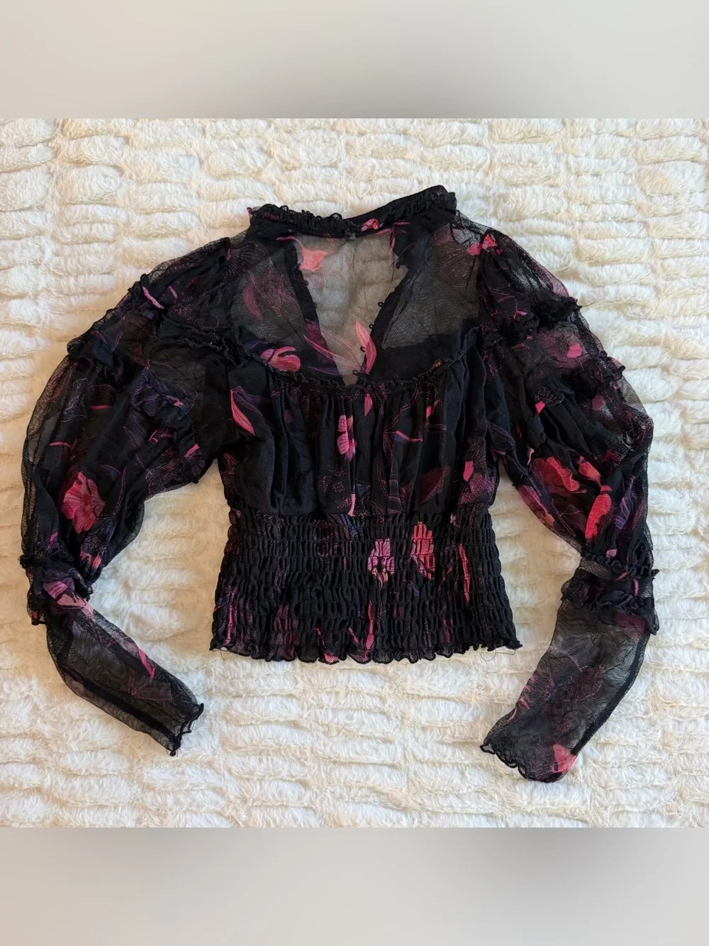 Free People sheer black